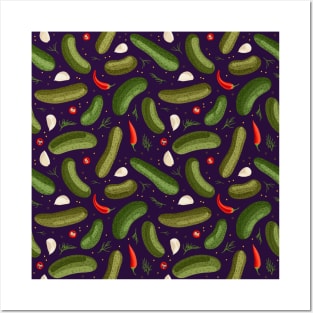 Spicy Pickles - Purple Posters and Art